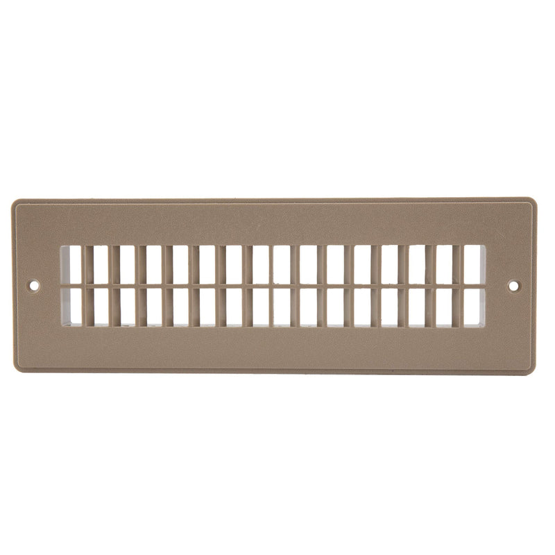 RecPro RV Floor Register | RV Stationary Vent Cover | 2-1/4" x 10-1/8" Insert | Undampered Duct (Beige) Beige