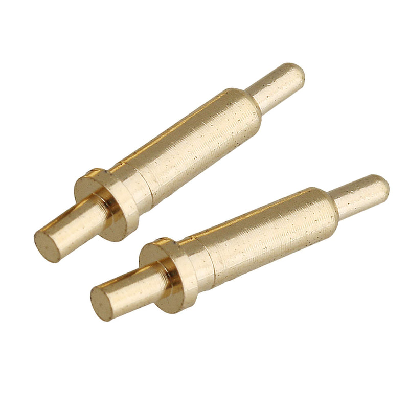 Yibuy Gold-Plated Spring Probe Pogo Pin Connector 2.0 mm Pin Head Copper Pack of 100