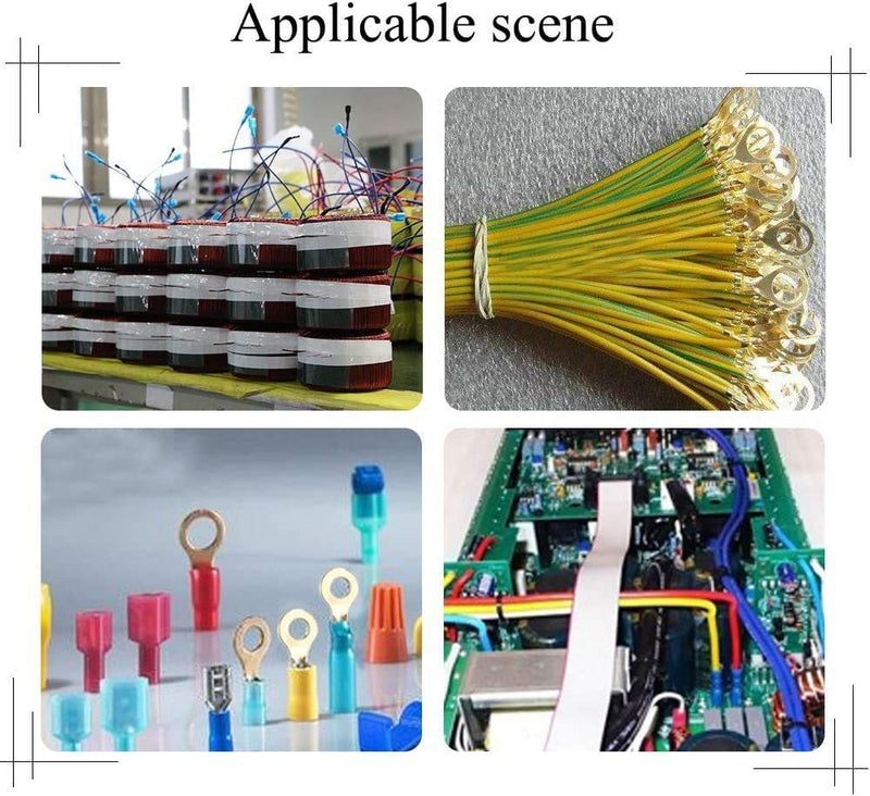 150 pieces ring cable lug set, JatilEr ring cable lug set brass ring cable lugs ring terminals made of copper non-insulated terminal connector assortment kit M3 M4 M5 M6 M8 M10