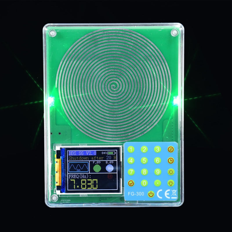ciciglow 0.001Hz-200KHz DDS Signal Generator, 7.83Hz Resonance Generator with 1.8 Inch TFT Display, Handheld Oscilloscope Supports 13 Waveforms (Battery Version) Batterieversion