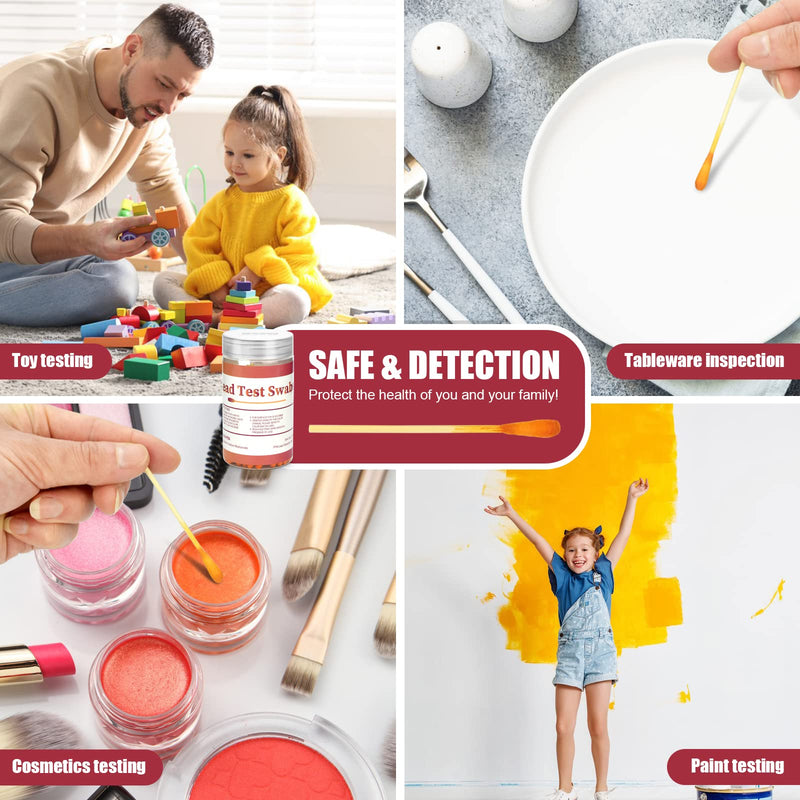 Lead Test Kit Swabs Lead Paint Test Kit for All Painted Surfaces, Dishes, Metal, Toys, Wood, Test Results in 30 Seconds (30)