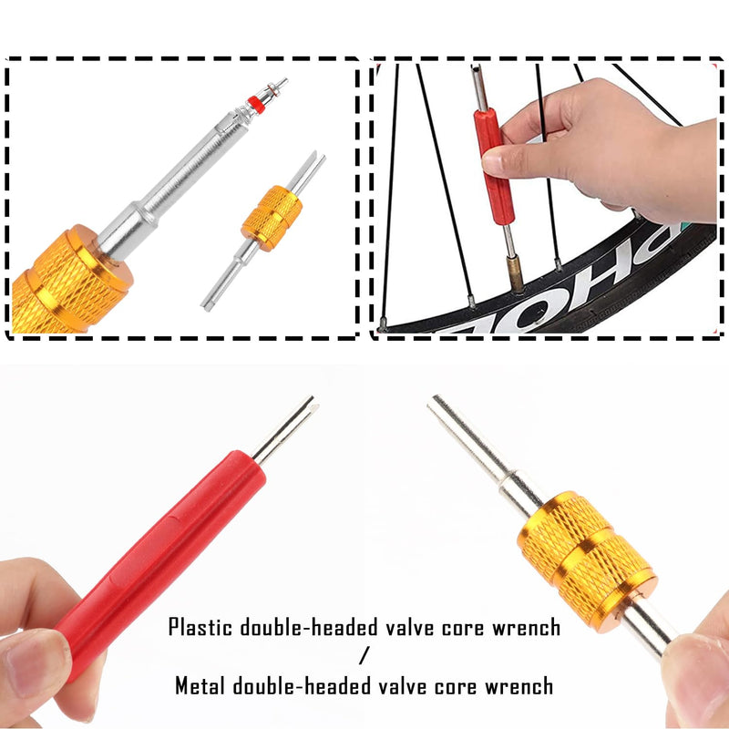 16PCS Fuel Line Disconnect Tool Set - 1/4 5/16 3/8 1/2 5/8 3/4 7/8 Inch Quick Disconnect Tool with AC Valve Core Removal Tool - AC Line Disconnect Tool for Repairing Car Accessories