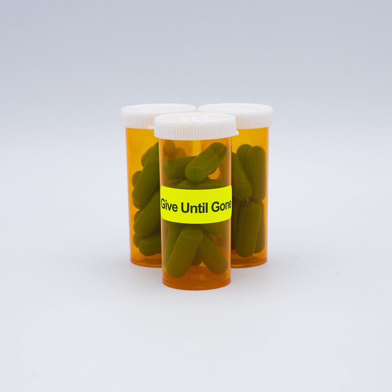 Give Until Gone Medical Healthcare Labels, 0.5 x 1.5 Inches in Size, 500 Labels on a Roll