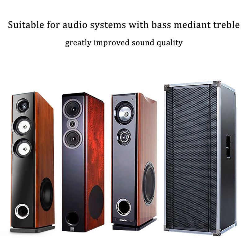 HiQltyla 3 Way Speaker Crossover, WEAH-3509A 350W Adjustable Passive Crossover for Car Home Audio 4 to 8 Ohm Bass Mediant Tweeter