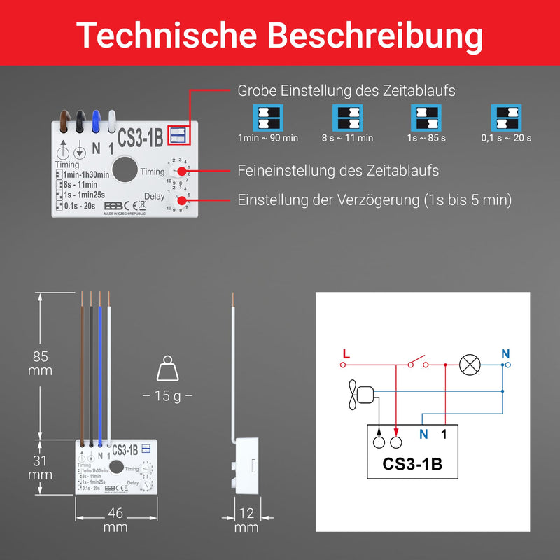 Electric Bock Timer Flush-Mounted – CS3 1B Start Caster Choice