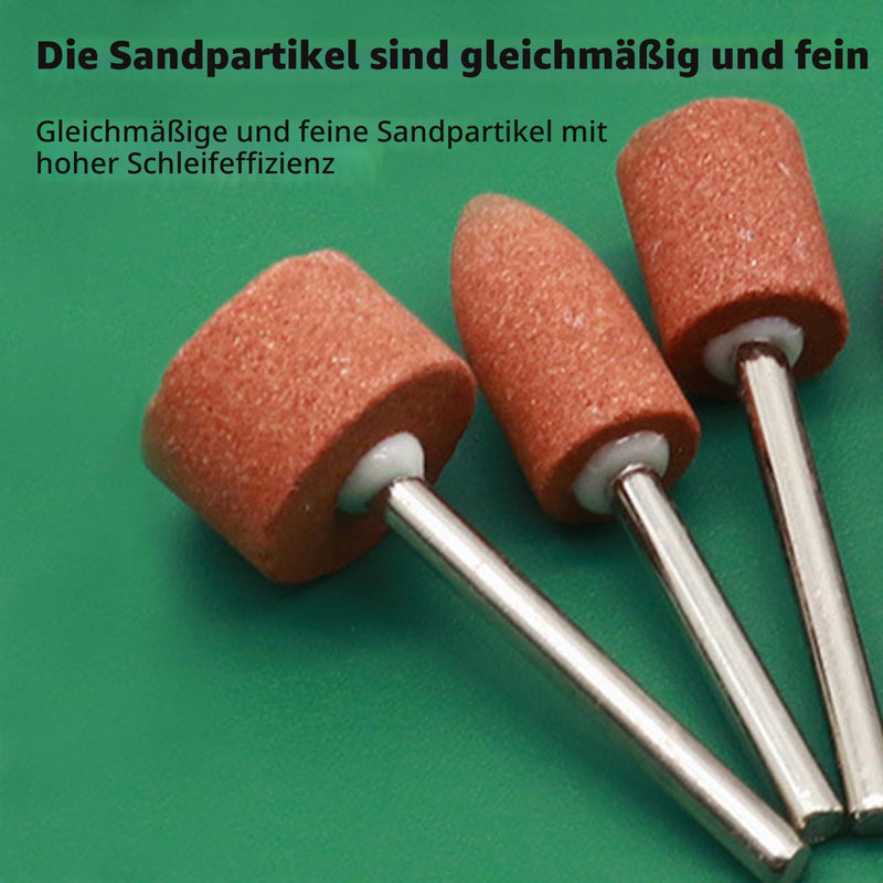 48 x Corundum Grinding Tip Set, Shaft Grinding Arbor Mounted, Dremel Grinding Attachments, Polishing Head Sanding Set, Drill Grinding Attachment for Dremel, Stone Grinding Polishing Head for Grinding, Polishing