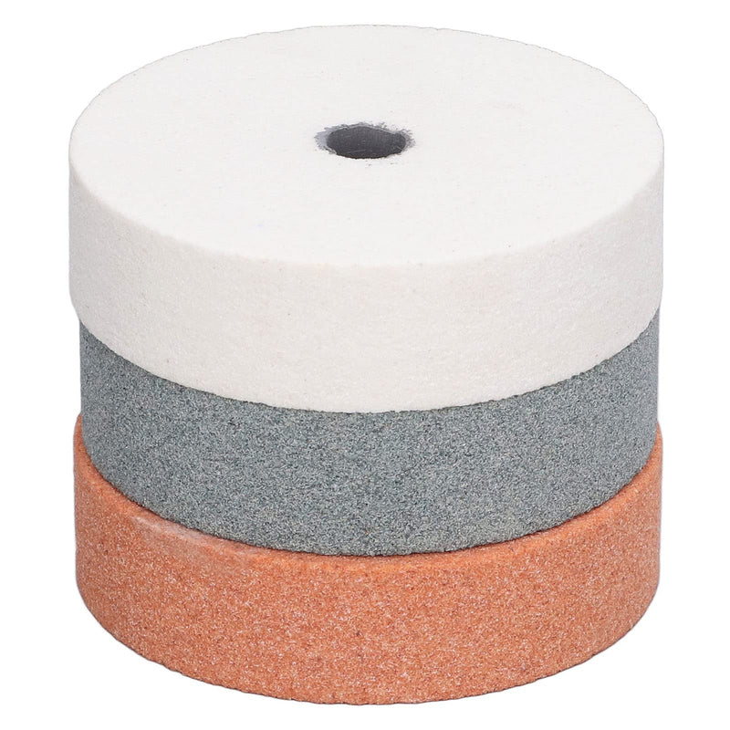 3pcs Bench Grinding Wheel Silicon Carbide Grinding Stone Base Grinding Wheel for Metal Ceramic Wood