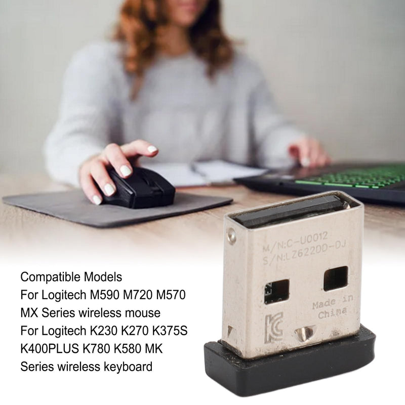 D3MM Keyboard Mouse USB Receiver for M590 M720 M570 MX Series Mouse, 2.4GHz Unifying Receiver for K230 K270 K375S K400 Plus K780 K580 MK Series Keyboard