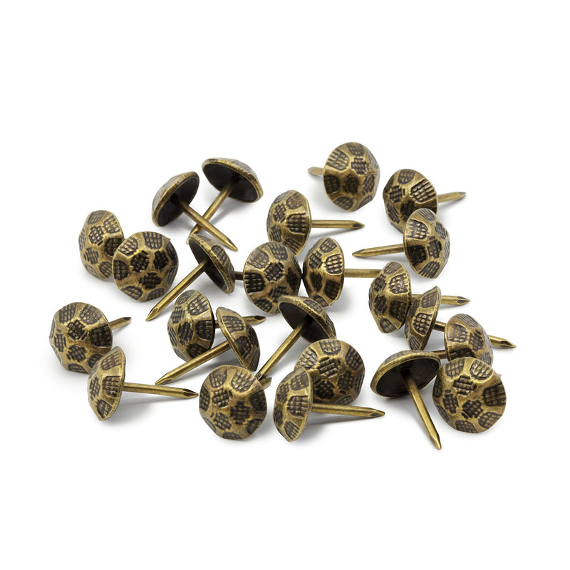 Dritz Home 44252 Hammered Decorative Nails, 7/16-Inch, Antique Brass (300-Piece) (Pack of 2) 300-Piece (Pack of 2)