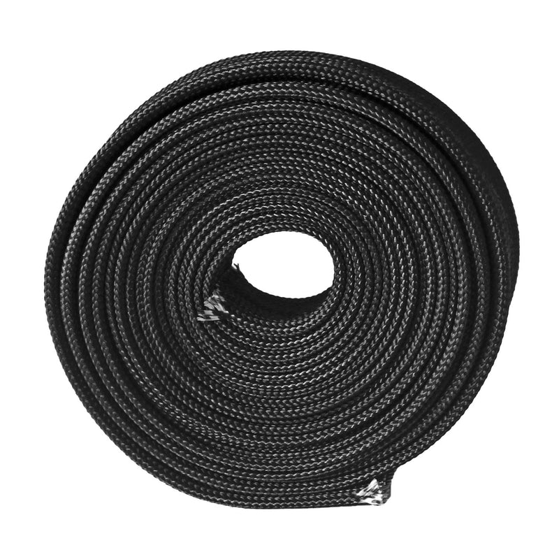 Heat Hose Fiberglass Wrap Shield Sleeve Wire Fuel Line Heat Shield Roll High Temp Black Colour Adjustable 10FT-13MM(1/2") for Car Wire Loom Protection Black Heat Sleeve 10FT-13MM