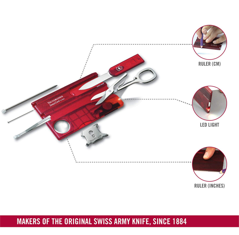 SwissCard, Lite Rubin Transparent by Victorinox