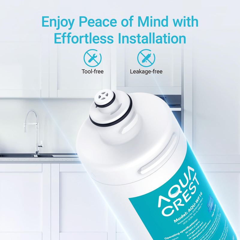 AQUA CREST OCS2 Under Sink Water Filter, Replacement for Everpure OCS2, 2H-L, 2CB5, 2CB-GW, ADC, OW2-Plus, EV9618-02, EV9634-26, EV9634-01, EV9617-05, Aquverse A100, NSF/ANSI 42 Certified
