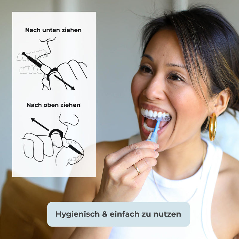 PUL Aligner Removal Tool - White | Safe and Hygienic Hook for Invisalign and Retainer | Gentle BPA Free Design for Everyday Use - Pack of 2 2 Pack