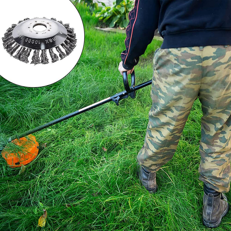 MEZHEN weed brush professional weed brush brush cutter steel wire cutting head cone wire brushes weed joint brush for brush cutter weed trimmer