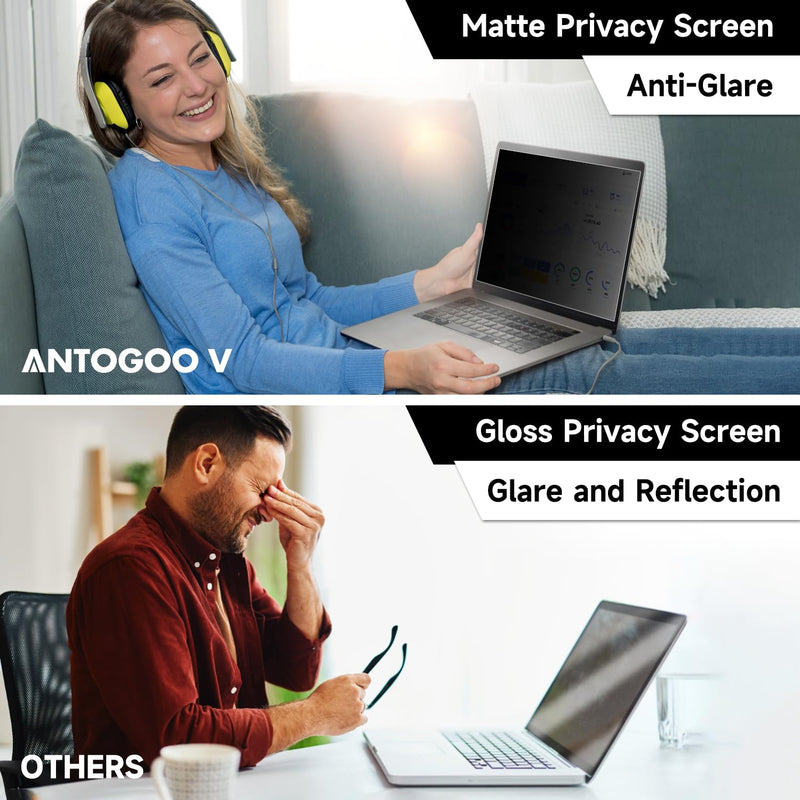 14 Inch 1920x1200 (16:10) Aspect Ratio Laptop Privacy Screen Filter, Anti Blue Light Glare & Anti Scratch Computer Privacy Shield, Not for 14" with 1920x1080P Laptops 14 Inch (Diagonal) - 16:10 Aspect Ratio