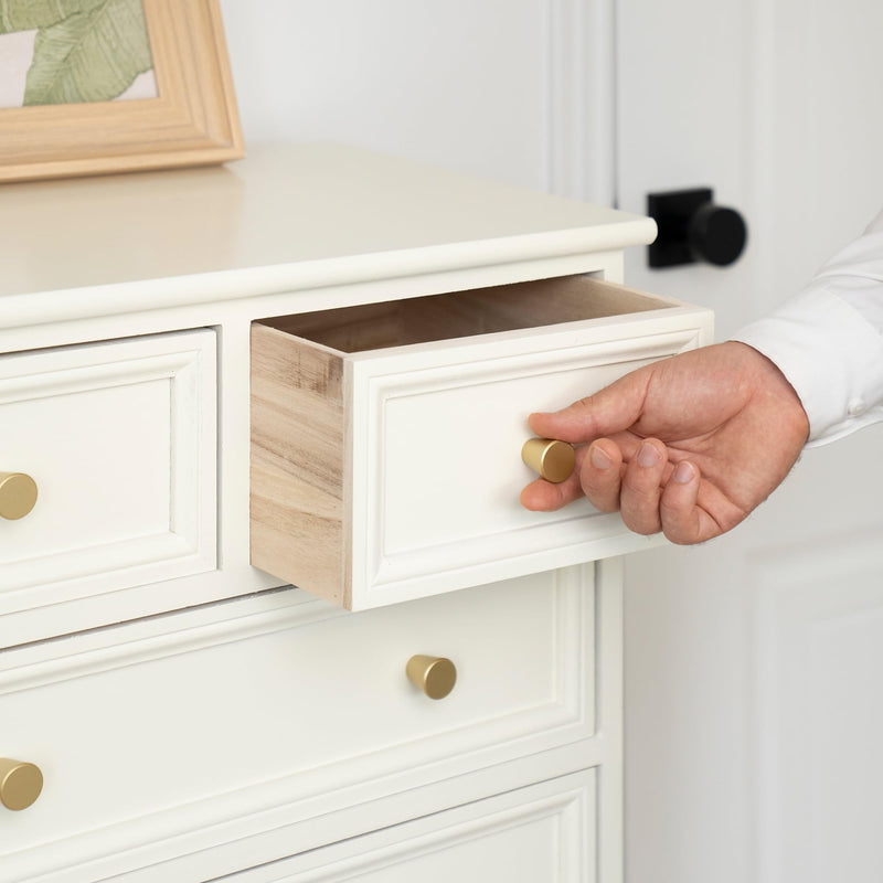 homdiy 20 Pack Gold Knobs Brushed Brass Cabinet Knobs Small Drawer Pulls Round Gold Kitchen Cabinet Hardware Matte Gold