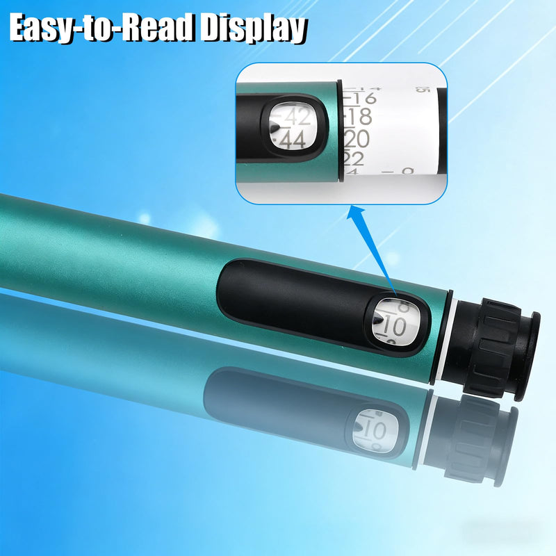 FJNATINH 80 Unit V1 Pen Injector, Portable Reusable with Case, Compatible with 3ML for Use (Dark Green)