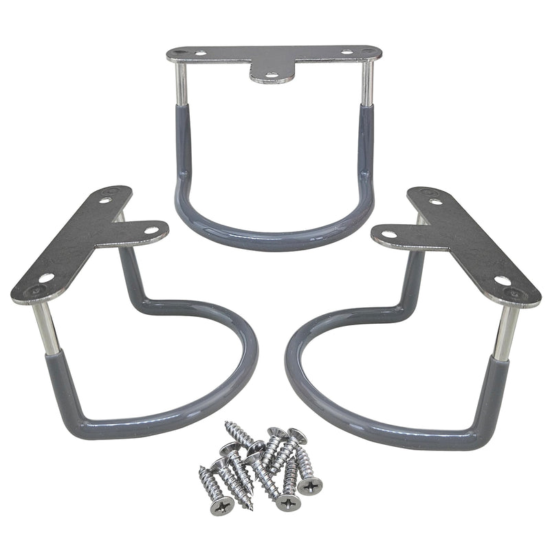 TidyFriend Rubberized Under Desk Laptop Mount - 3 Racks in 1 Sets, Laptop Under Desk Mount, Organizer Rack with Screws 1 Pack