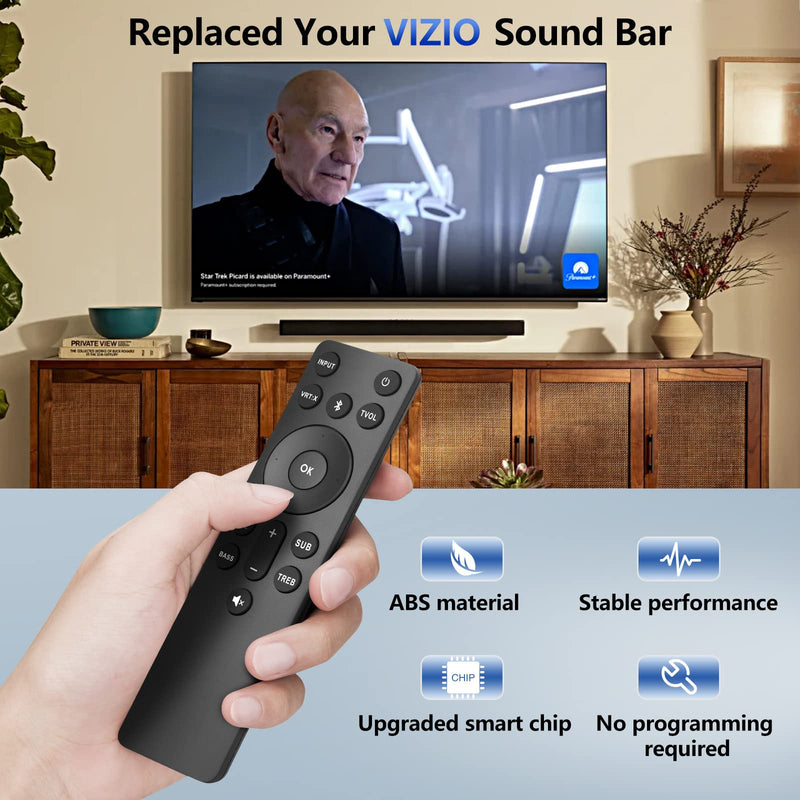 for VIZIO-Soundbar-Remote, Replacement for VIZIO 5.1/2.1 Home Theater Sound Bar，for M/V/P Series Home Audio Sound System for VIZIO Sound Bar Remote