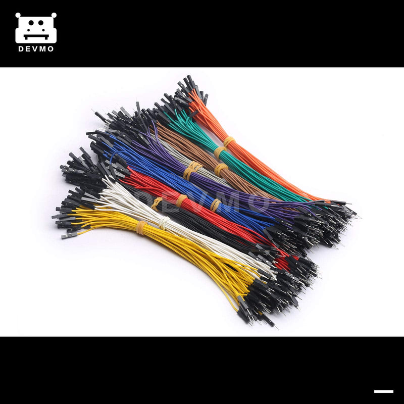 DEVMO Dupont Wire Jumper Cable Ribbon Multicolored 50pin 50PCS 20cm Male to Female Compatible with Ar-duino Breadboard SMT32 Ar-duino Raspberry Pi