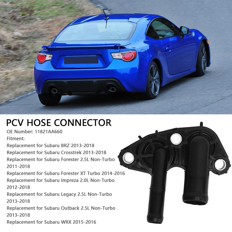 PCV Valve Hose Connector 11821AA660 Engine PCV Valve Connector Replacement for Subaru BRZ Crosstrek Forester