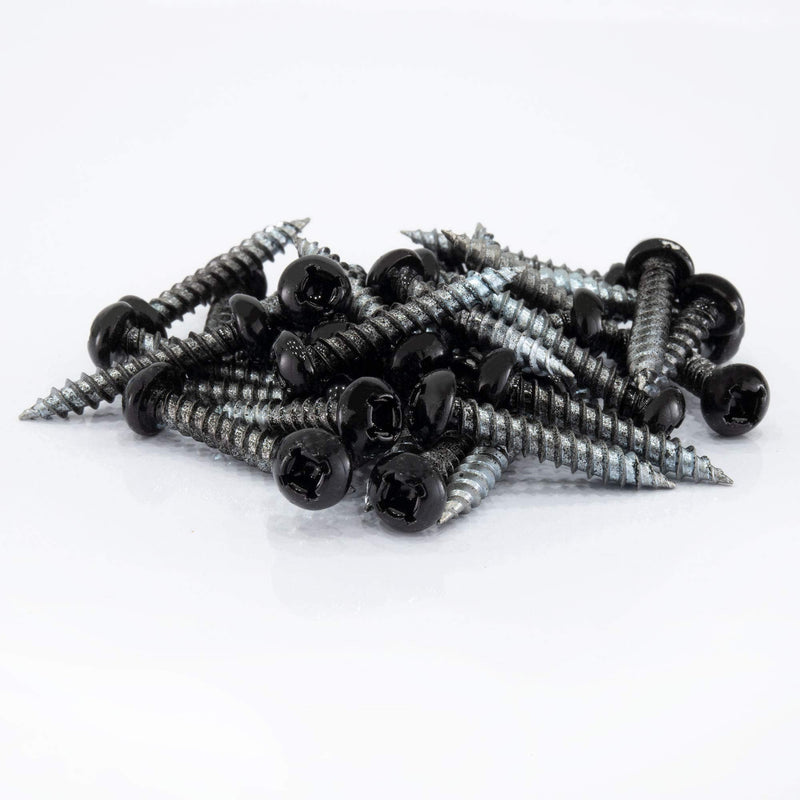 RecPro 8x1 Pan Head Metal RV Screws | Polar Black | Multi-Pack | RV Interior Screws | Factory Finished Look | (50) 50