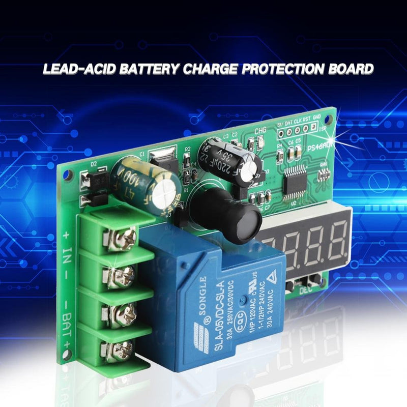12V 24V 48V charger board, lead acid lithium battery overcharge protection board charging control module with LED display