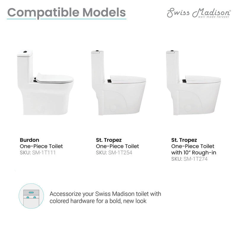 Toilet Hardware Black (SM-1T254HB) Matte Black