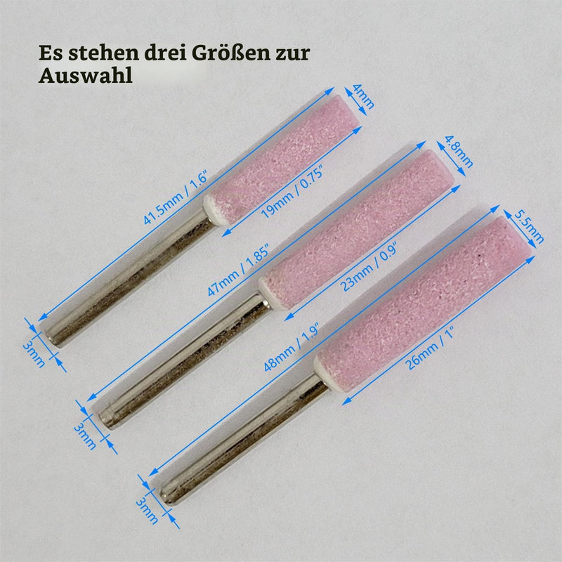 20 x Chainsaw Sharpening Stone Fit for Chainsaw Manicure Metal Polishing Shaft (3/16 - 4.8 mm)