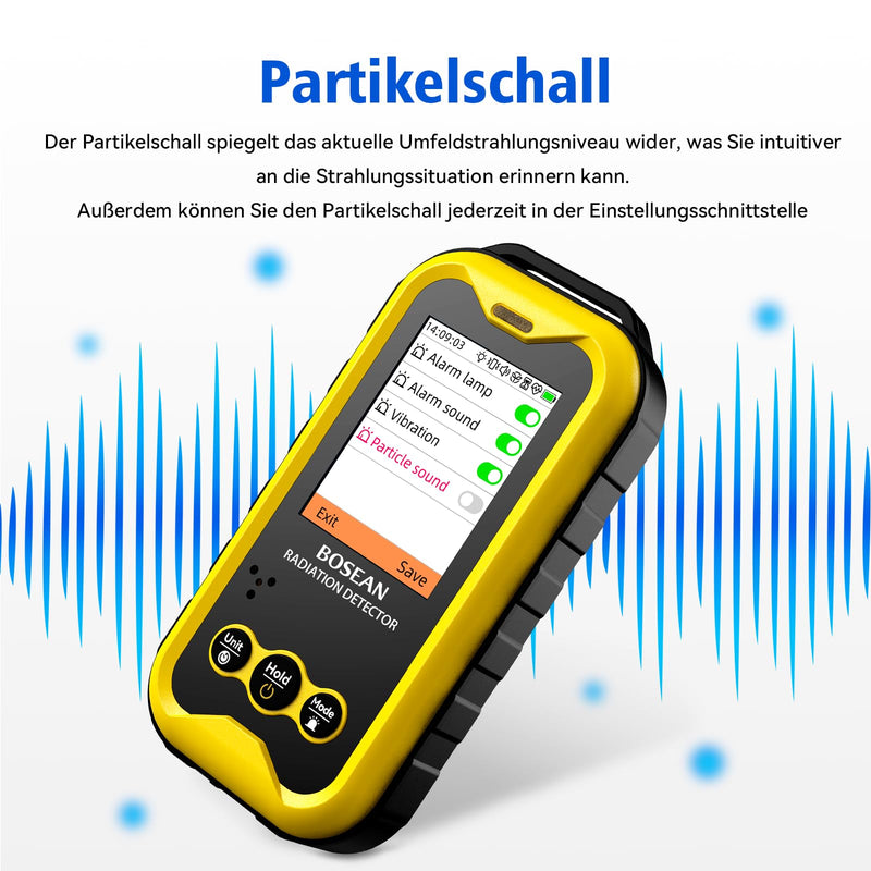 Geiger Counter Radioactivity FS5000 Radiation Detector Nuclear Radiation Meter with PC Software Beta Gamma X-Ray Rechargeable Radiation Meter Radioactive Monitor Tester