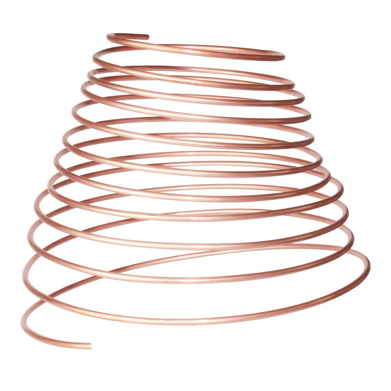 25 ft 3/16 Copper Coated Brake Line Kit Complete Replacement Brake or Fuel Tubing (Includes 16 Fittings), Easy to hand bend (.028) Wall Thickness, SAE Thread, Rust Proof 1 Kit, 3/16 × 25FT