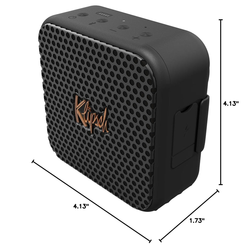 Klipsch The Austin Portable Bluetooth Speaker with a 1.5" Full Range Driver, IP67 dust and Waterproof Rating, 12 Hours of Playtime for a Premium Live Concert Experience BLACK