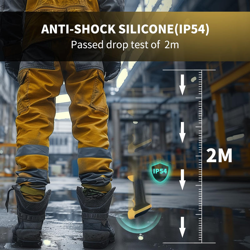 NetumScan Bluetooth QR Barcode Scanner, 3 in 1 Automatic Wireless 1D 2D Barcode Reader USB Image Code Scanner for Store, Warehouse POS, Computer, Tablet, iPad, iPhone, Android 1D & 2D Scanner Yellow