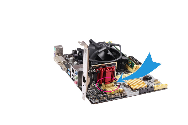 2.5Gbps PCIe Network Card, RTL8125B Chipset, 2500Mbps Ethernet Adapter with Aluminum Heatsink & Gold-Plated Ports, Compatible with Synology/QNAP NAS, PCIe x1 (No SR-IOV)