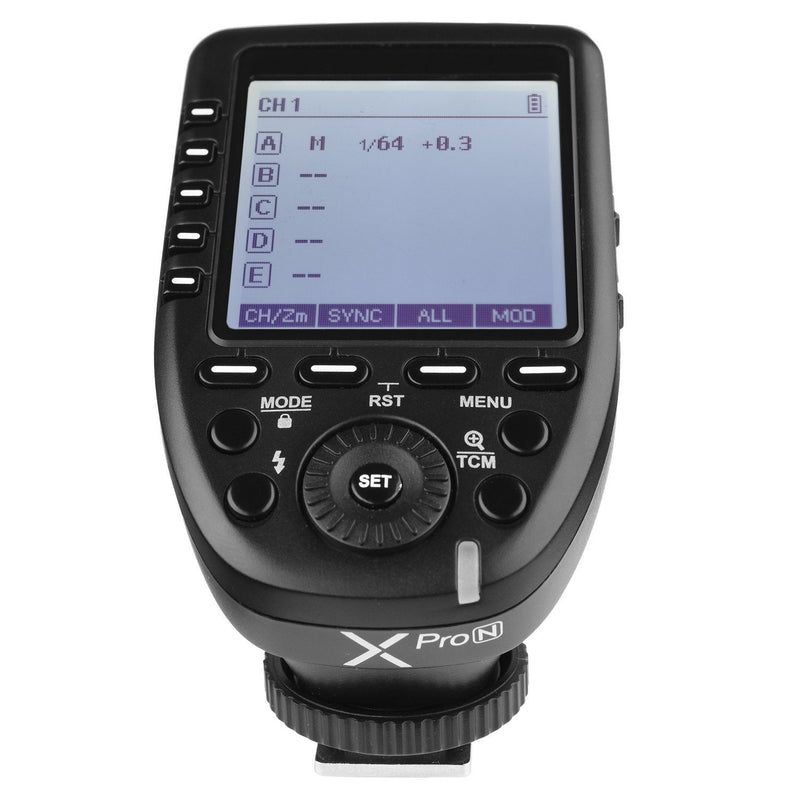 GODOX XPro-N i-TTL Auto Flash Flash Trigger Transmitter Compatible with Nikon Cameras, Supports 1/8000s High-Speed Sync, Exposure Compensation, Modeling Flash