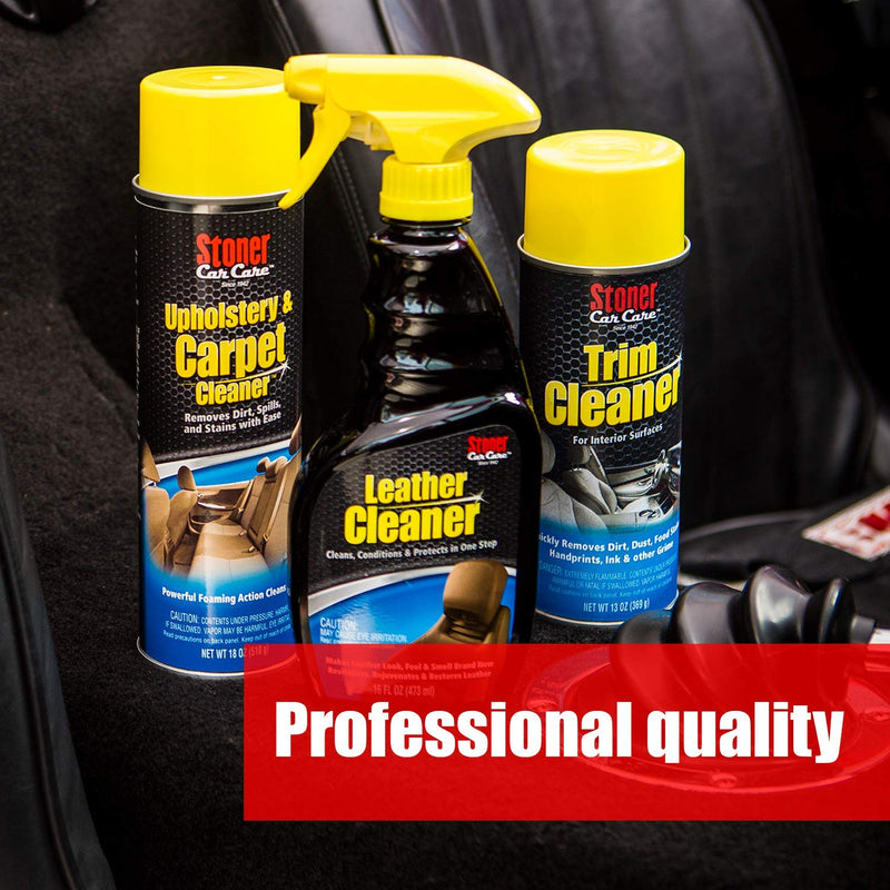 Stoner Car Care 91144 Upholstery and Carpet Cleaner Lifts Tough Stains with Powerful Foaming Action from Seats, Mats, Headliners, Door Panels, and More to Restore Automotive Interior, 18 Oz, Pack of 1 Unscented 18 Ounce (Pack of 1)
