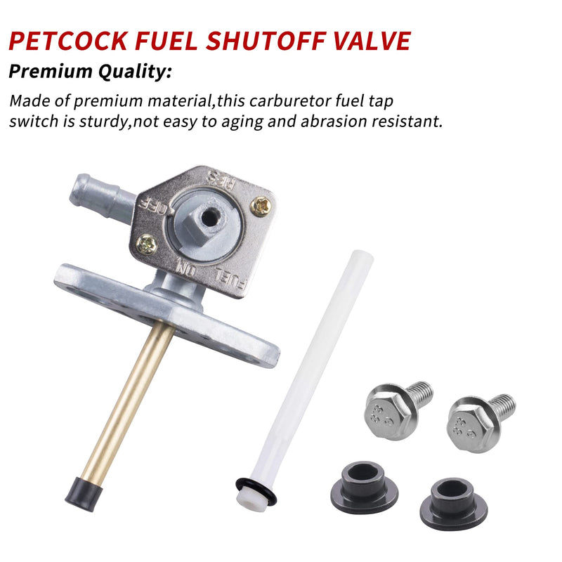 Fuel Tank Petcock Vavle Shut Off Tank Switch Compatible with Honda TRX 250EX 350 400 420 Foreman Recon 250 Rancher TRX400 450 500 Rubicon 500 650 OEM# 16950-HM8-003 by OTOHANS AUTOMOTIVE