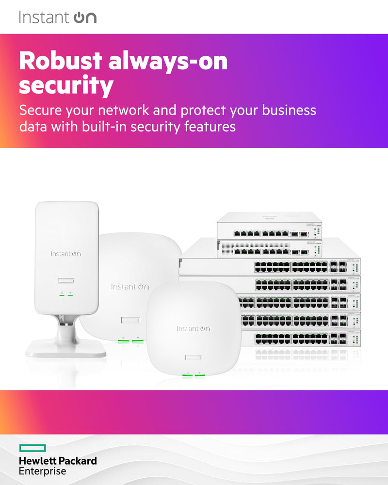 HPE Networking Instant On Access Point AP11 2x2 WiFi 5 Indoor Wireless Access Point | Power Source Not Included | US Model (R2W95A) Power Adapter Not Included