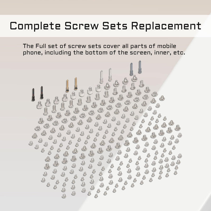 for iPhone 13 Complete Full Screws Set Replacement for iPhone13 with Pentalobe Bottom Screws Set Repair with 4 Screwdrivers for A2631 A2633 A2634 A2635 A2482