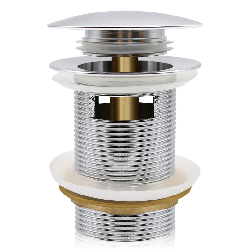 FerdY Pop-up Drain for Freestanding Bathtub, Polished Chrome Finish, cUPC Certification, Freestanding Bathtub Drain Stopper