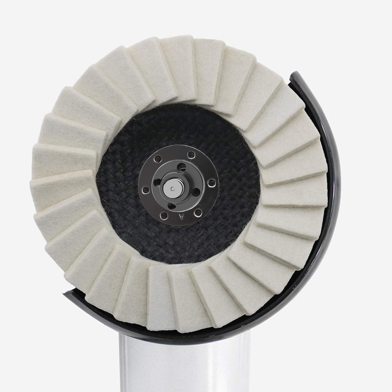 Be In Your Mind 5 Pcs Wool Felt Polishing Discs 125mm Serrated Washer Felt Disc for Stainless Steel Glass Metals Aluminum Angle Grinder Polishing Disc