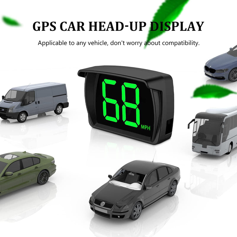 New Speedometer Y03 HUD GPS Digital Speed Meter MPH Speedo Head Up Display for Cars Trucks, USB Cable Plug & Play (Y03)