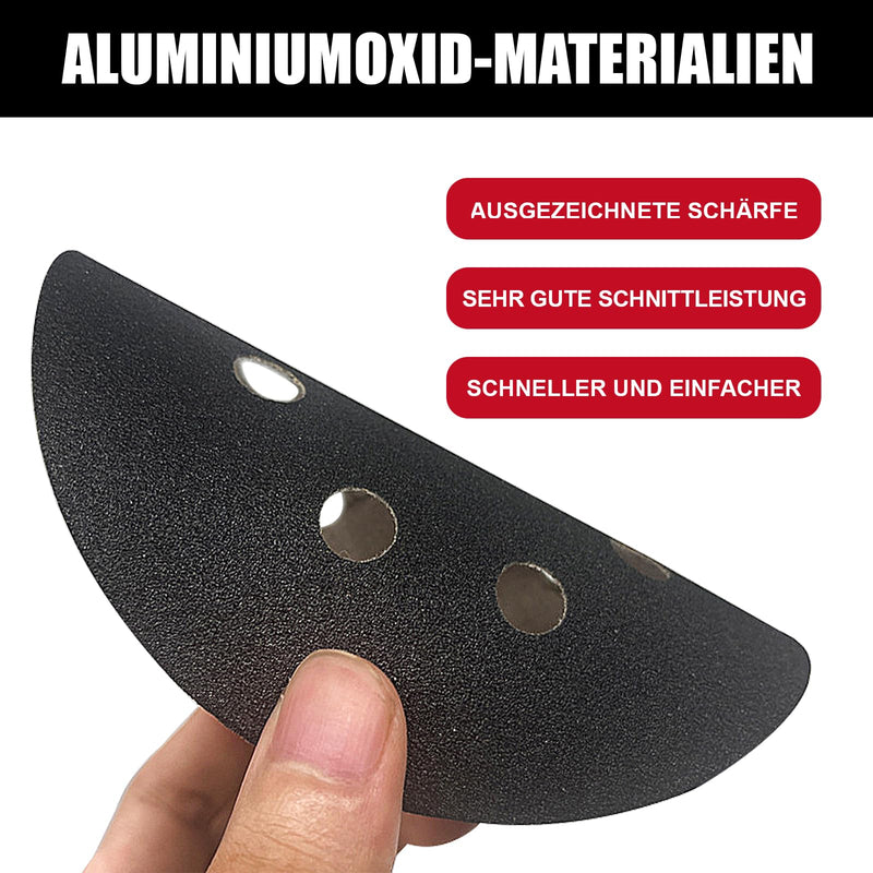 80 pieces sandpaper 125 mm Velcro, eccentric sanding discs, 8-hole grain 600/800/1000/1200/1500/2000/3000/5000 wet sandpaper set, eccentric sander sanding paper for car metal