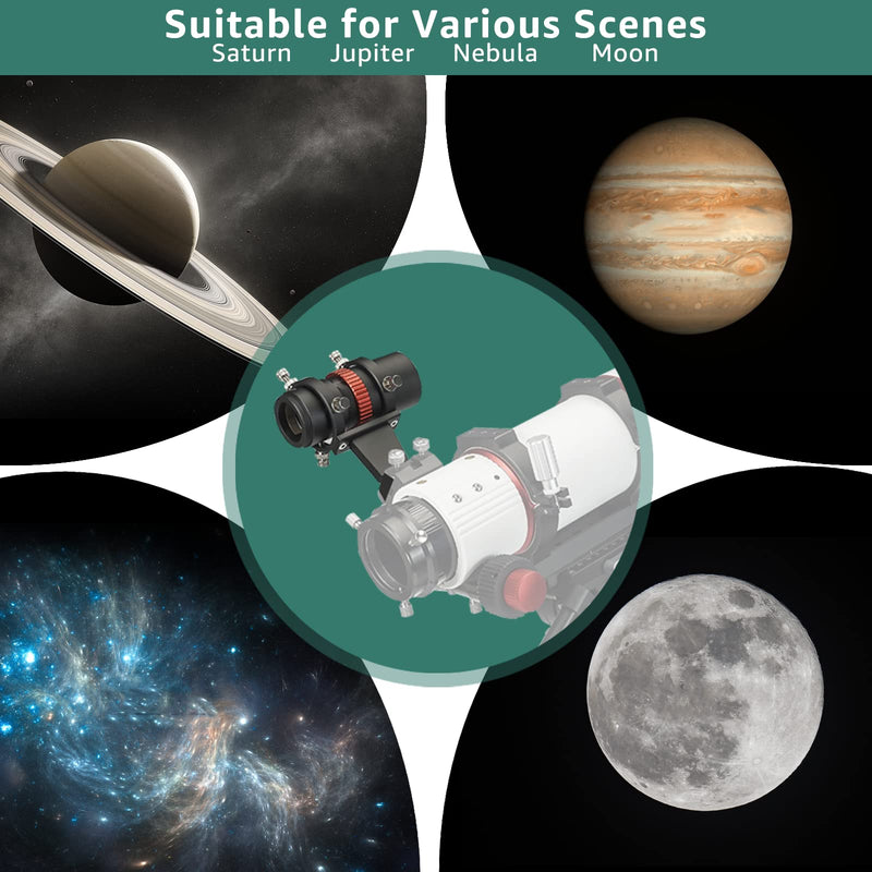 SVBONY SV165 40mm Mini Guide Scope, F4 Finder Scope with Scale, Astronomy Accessories Compatible with ZWO QHY Orion Auto SV305 Pro Telescope Cameras for Deep Sky Photography