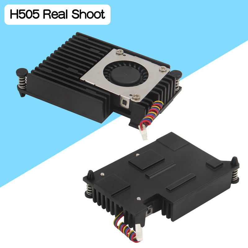 Geekworm H505 Active Cooler Fan for Raspberry Pi 5 16GB/8GB/4GB/2GB | Aluminum Heatsink with Blower PWM Fan