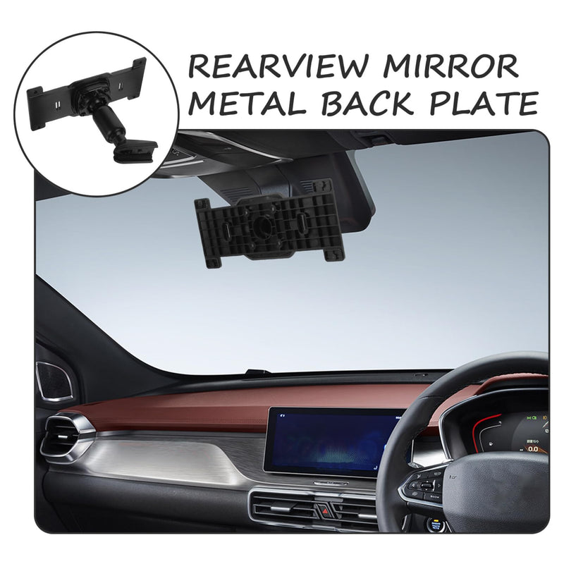 DOITOOL Rear View Mirror Back Plate Panel Interior Mirror Bracket Arm/Mirror Dash Cam Mount Arm for Car DVR Instead of Strap