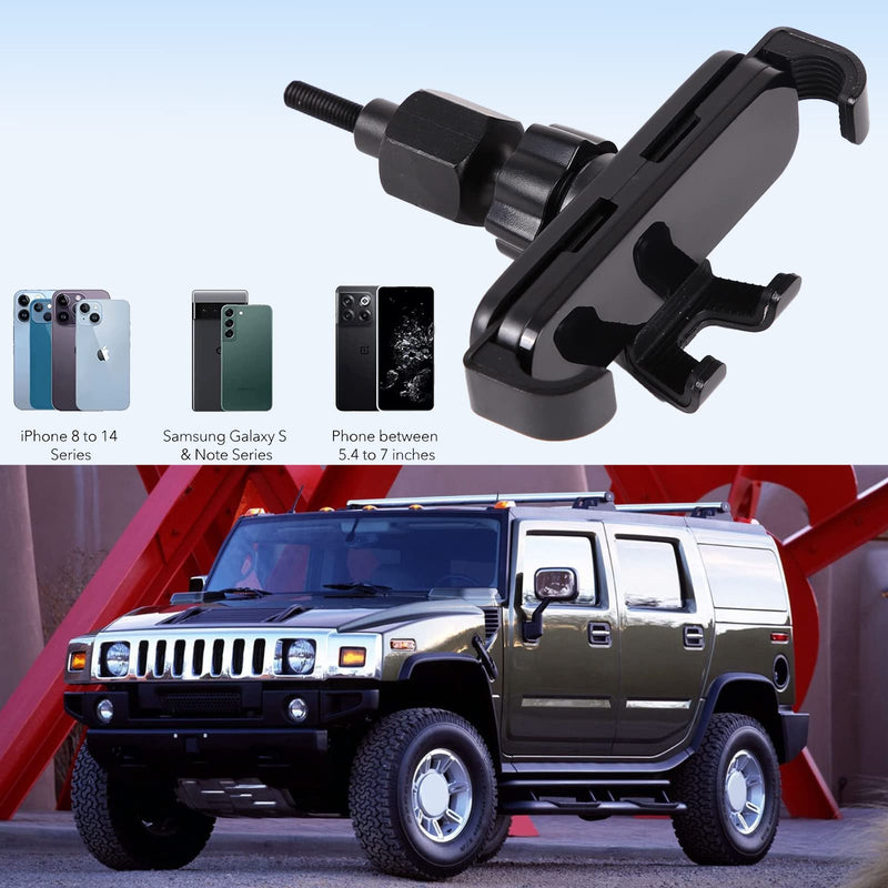 Lcojicep Car Phone Holder Compatible with Hummer H2 2003-2007 Car Phone Mount Accessories, for All Mobile Phones (Style D)
