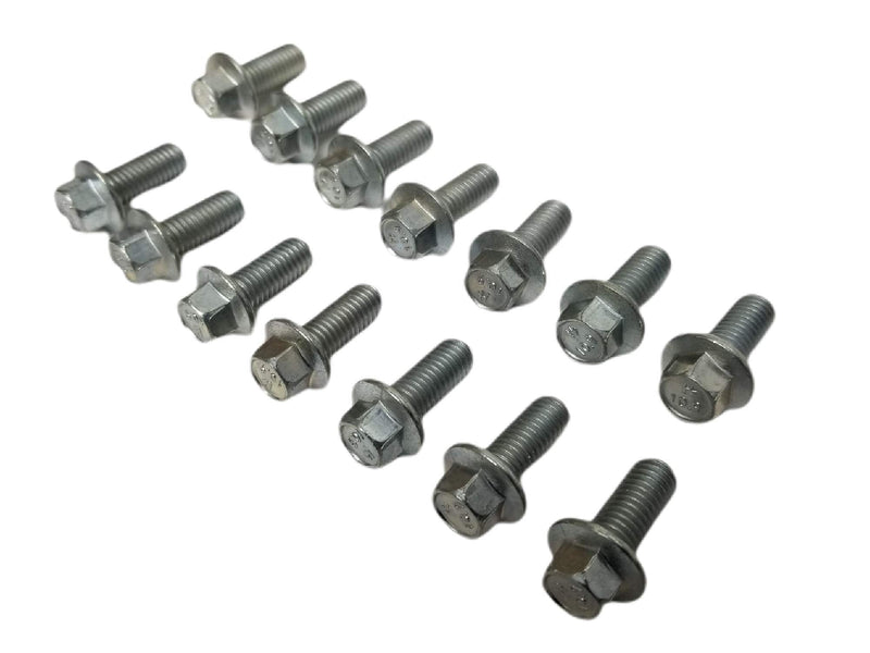 Metric 14pc Differential Cover Bolt Kit M8-1.25x20MM Flange Bolts Compatible with 1998-Current Chevrolet GMC Silverado Sierra Tahoe Suburban 10-Bolt 14-Bolt Rear Ends Metric Threads Dodge Ram