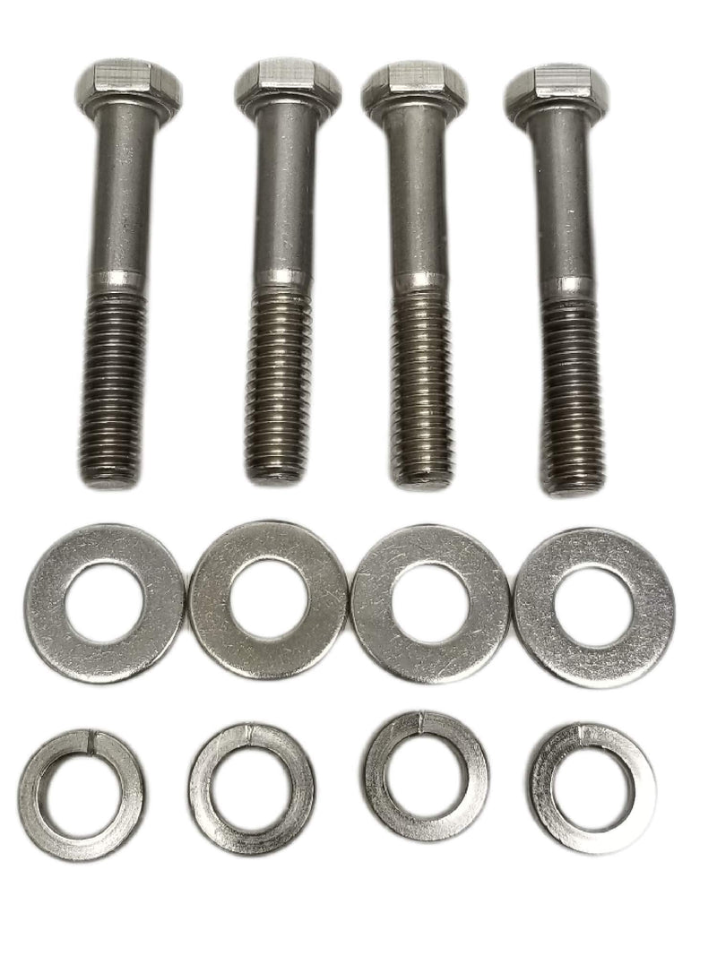 SBC BBC LONG WATER PUMP BOLT KIT 2.25" STAINLESS STEEL HEX BOLTS Compatible with Chevy V8 Small Block 265 283 305 327 350 383 400, Big Block V8 Engines 402 427 396 454 502 and 4.3L V6 TBI TPI