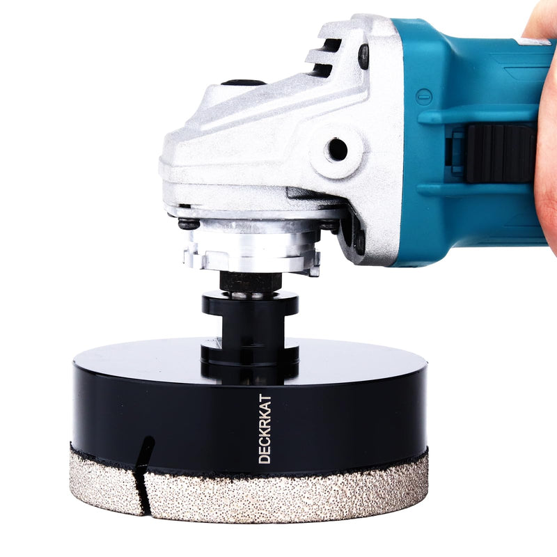 4-1/4" Diamond Hole Saw, 110mm Tile Hole Saw Drill Bit Diamond Tipped for Granite Marble Ceramic Glass Porcelain Quartz Tiles Stones Countertop, Core Drill Bits with 5/8-11 Thread for Angle Grinders. 4-1/4"(110mm)